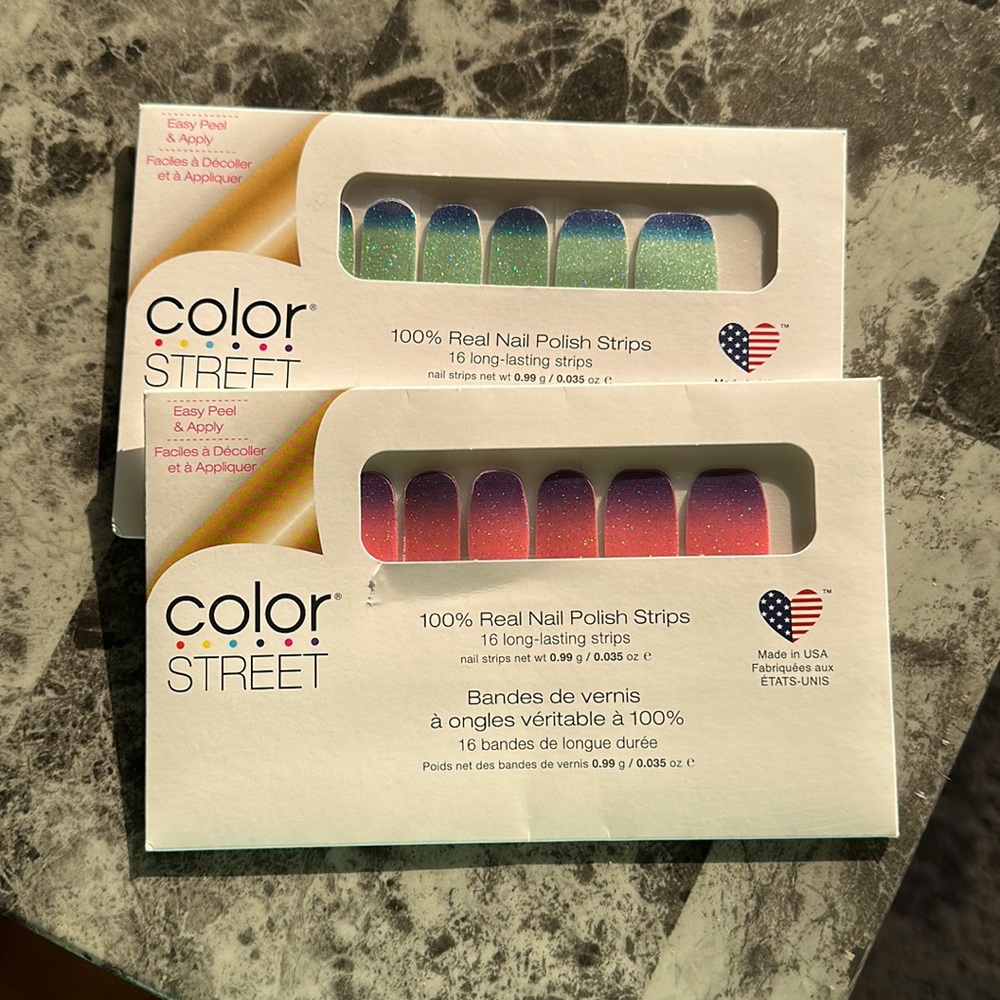 Color Street Nail Bundle of 2 long time no sea and til the glitter end